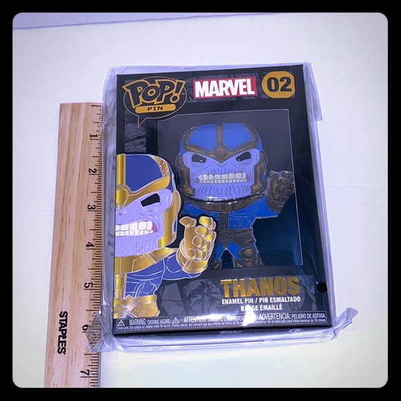 Funko POP! Enamel pin Marvel 02 Thanos New in Box - Picture 6 of 7